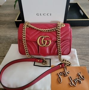 GG Marmont Metalase Mini Red